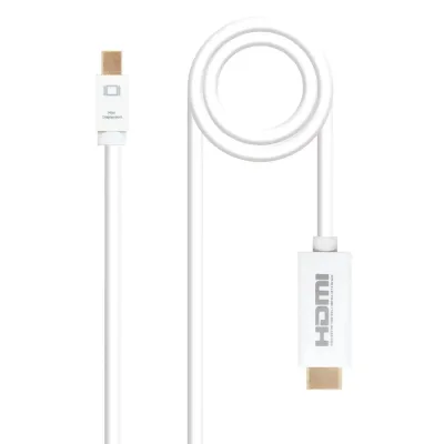 Nanocable Cable Conversor Mini DisplayPort a HDMI 2m Nanocable Cable Conversor Mini DisplayPort a HDMI 2m