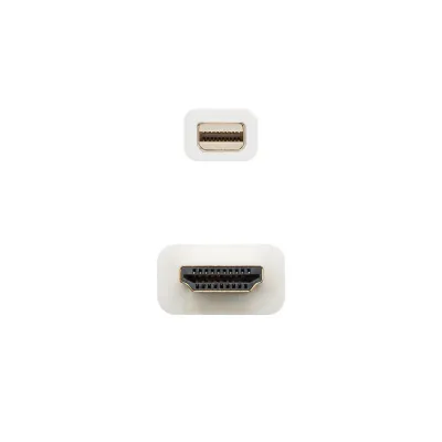 Nanocable Cable Conversor Mini DisplayPort a HDMI 2m Nanocable Cable Conversor Mini DisplayPort a HDMI 2m