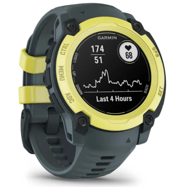 Garmin Instinct E 40mm Reloj Smartwatch GPS 10ATM Amarillo con Correa Gris