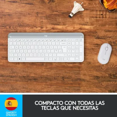 Logitech MK470 Slim Combo Teclado + Ratón Inalámbricos Blanco Logitech MK470 Slim Combo Teclado + Ratón Inalámbricos Blanco