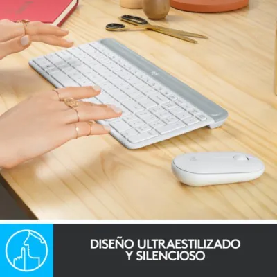 Logitech MK470 Slim Combo Teclado + Ratón Inalámbricos Blanco Logitech MK470 Slim Combo Teclado + Ratón Inalámbricos Blanco