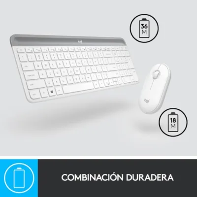 Logitech MK470 Slim Combo Teclado + Ratón Inalámbricos Blanco Logitech MK470 Slim Combo Teclado + Ratón Inalámbricos Blanco