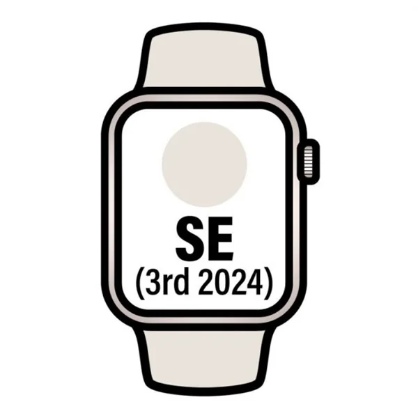 Apple Watch SE GPS 40mm Caja de Aluminio Blanco Estrella con Correa Deportiva Blanco Estrella M L