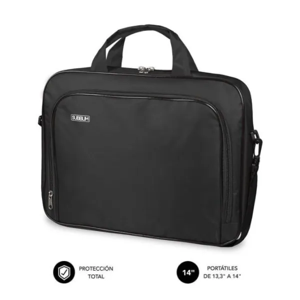 Subblim Oxford Maletín para Portátil hasta 14" Negro 