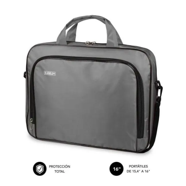 Subblim Oxford Maletín para Portátil hasta 16" Gris 