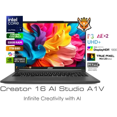 MSI Creator Pro 16 AI Studio A1VJG-208ES Intel Core Ultra 7 MSI Creator Pro 16 AI Studio A1VJG-208ES Intel Core Ultra 7