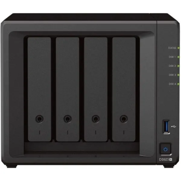 NAS Synology Diskstation DS923+/ 4 Bahías 3.5'- 2.5'/ 16GB DDR4/ Formato Torre