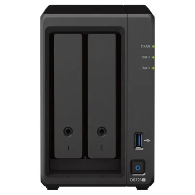 NAS Synology Diskstation DS723+/ 2 Bahías 3.5'- 2.5'/ 16GB