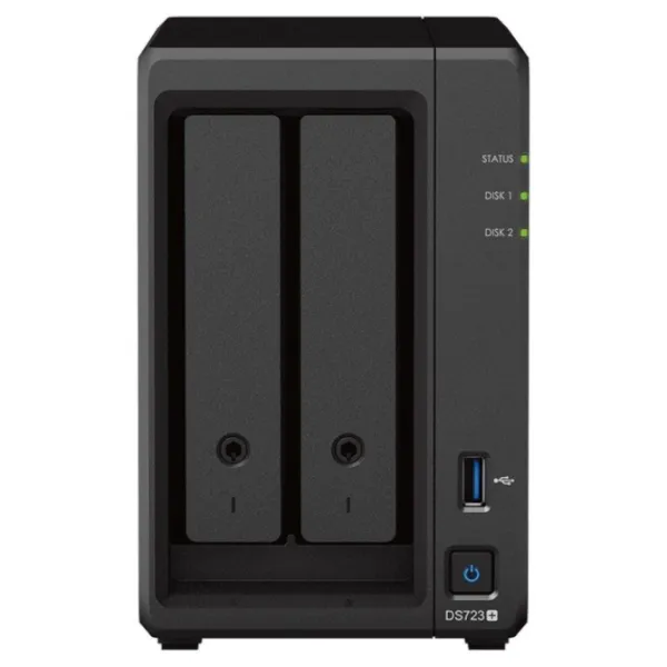 NAS Synology Diskstation DS723+/ 2 Bahías 3.5'- 2.5'/ 16GB DDR4/ Formato Torre