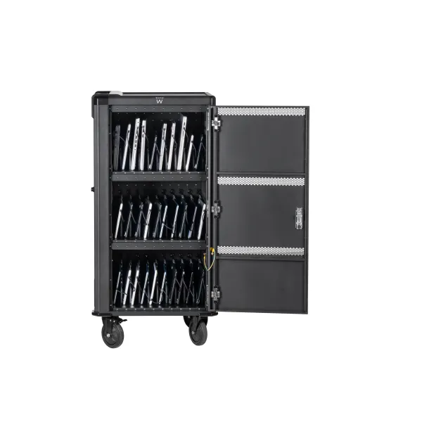 Ewent EW1702 Armario Carro de carga móvil USB-C PD pre-cableado para 30 notebooks/tabletas con Power Delivery (hasta 65W) para c