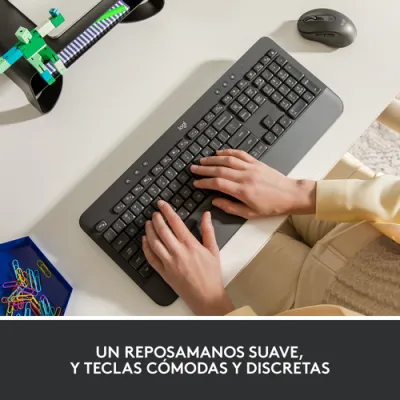 Logitech Signature K650 teclado Oficina RF Wireless + Bluetooth