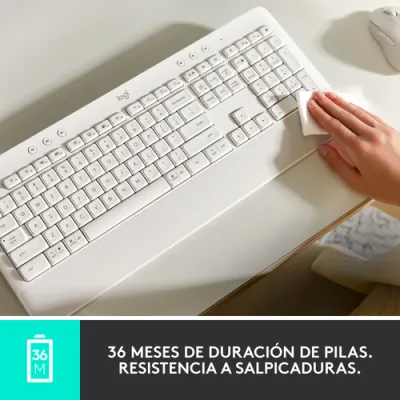 Logitech Signature K650 teclado Oficina RF Wireless + Bluetooth