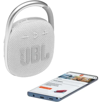 JBL Clip 4 Altavoz Bluetooth Blanco