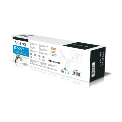 Aisens DT27TSR-045 Soporte de Mesa Doble para Monitor de 13" a