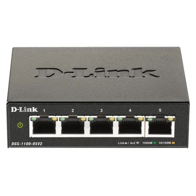 D-Link DGS-1100-05V2 Switch 5 Puertos RJ45 Gigabit