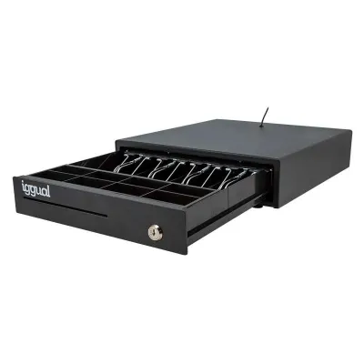 Iggual IRON-15 Cajón Portamonedas 37cm 4+8 Negro