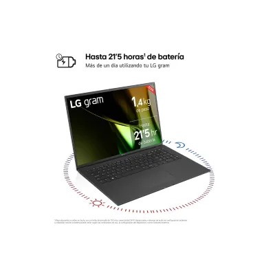 Portátil LG gram 17 17Z90S Intel Evo Core Ultra 7 155H/16GB/1TB