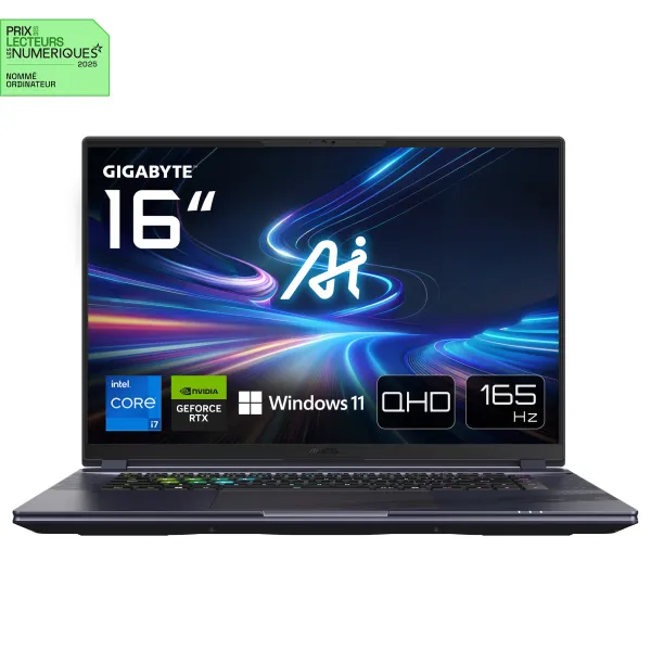 Portátil Gigabyte AORUS 16X 2024 ASG-53ESC64SH Intel Core i7-14650HX/32GB/1TB SSD/RTX 4070/16"