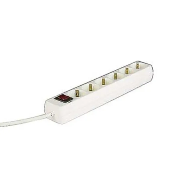 Regleta Alimentacion Hama Con 6 Tomas Interruptor 1,4m Color Blanca
