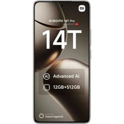 Smartphone Xiaomi 14T Pro 12GB/ 256GB/ 6.67'/ 5G/ Gris Titanio