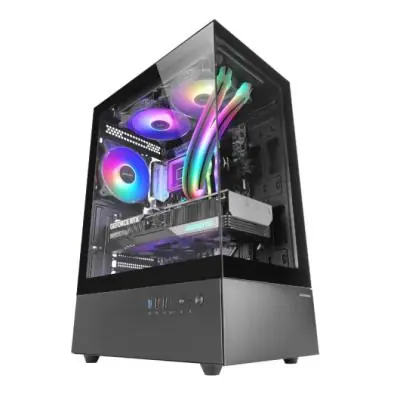 Torre PC Mars Gaming Mc-xo Semitorre Atx Doble Cristal Templado