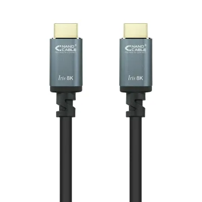 Nanocable Cable HDMI 2.1 IRIS 8K A/M-A/M Negro 10m Nanocable Cable HDMI 2.1 IRIS 8K A/M-A/M Negro 10m