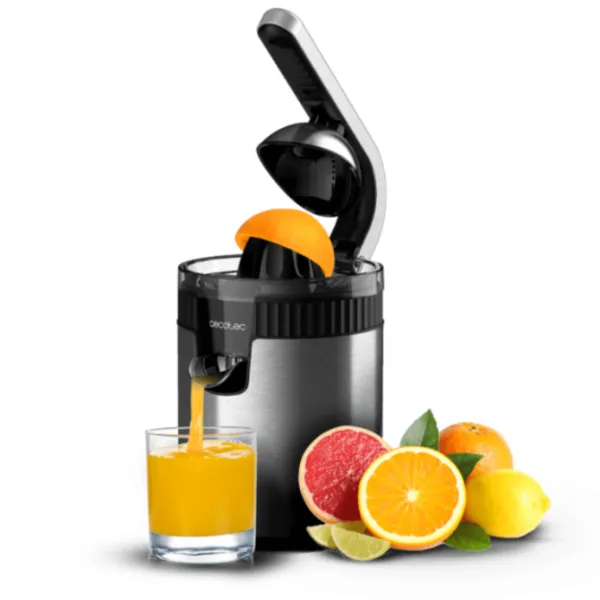 Cecotec Xqueeze RetroJuice 600 Steel Exprimidor Eléctrico 600W Acero Inoxidable