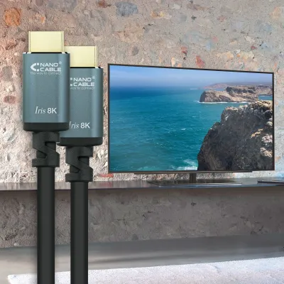 Nanocable Cable HDMI 2.1 IRIS 8K A/M-A/M Negro 10m Nanocable Cable HDMI 2.1 IRIS 8K A/M-A/M Negro 10m