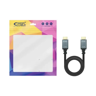 Nanocable Cable HDMI 2.1 IRIS 8K A/M-A/M Negro 10m Nanocable Cable HDMI 2.1 IRIS 8K A/M-A/M Negro 10m