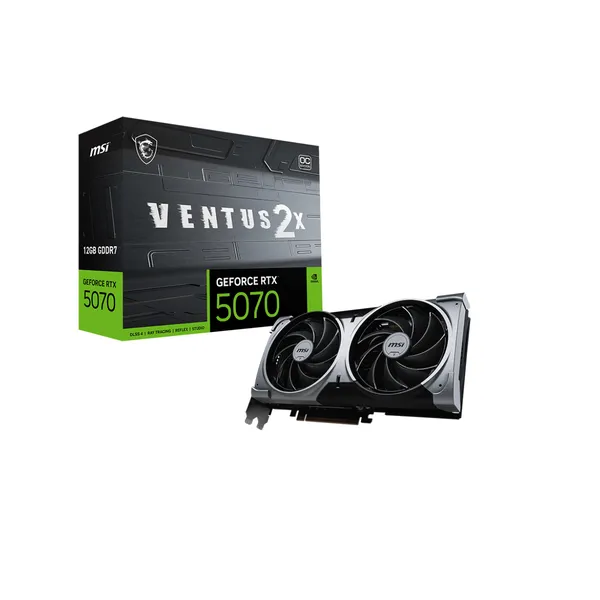MSI GeForce RTX 5070 VENTUS 2X OC 12GB GDDR7 Reflex 2 RTX AI DLSS4