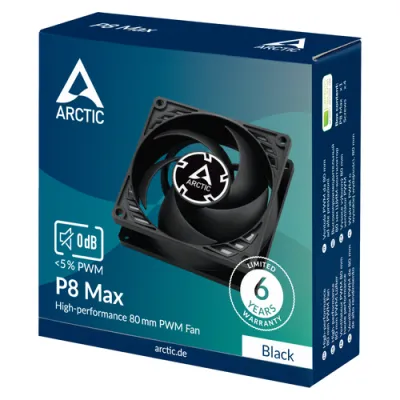 ARCTIC P8 Max Carcasa del ordenador Ventilador 8 cm Negro 1