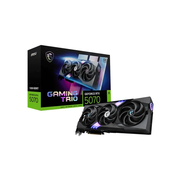 MSI GeForce RTX 5070 GAMING TRIO OC 12GB GDDR7 Reflex 2 RTX AI DLSS4