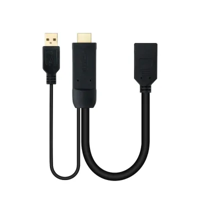 Nanocable Conversor HDMI 2.0 a DisplayPort V1.2 20cm Negro