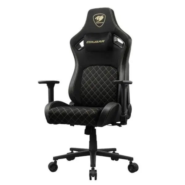 Cougar DEFENSOR GOLD F Silla Gaming Tejido de punto, Reposabrazos plegables 4D