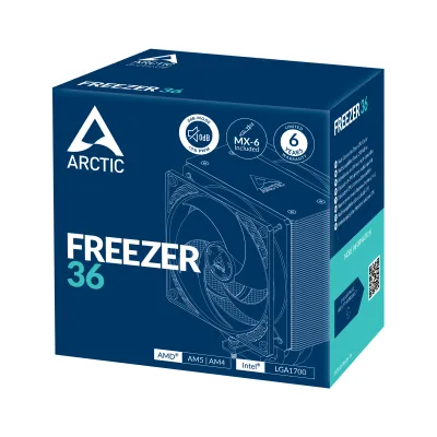 ARCTIC Freezer 36 Procesador Refrigerador de aire 12 cm Negro