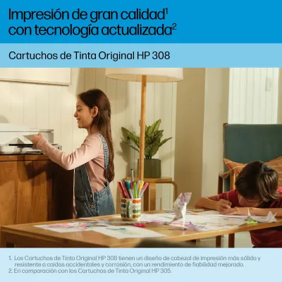 HP Cartucho de Tinta Original 308 negra (UE)