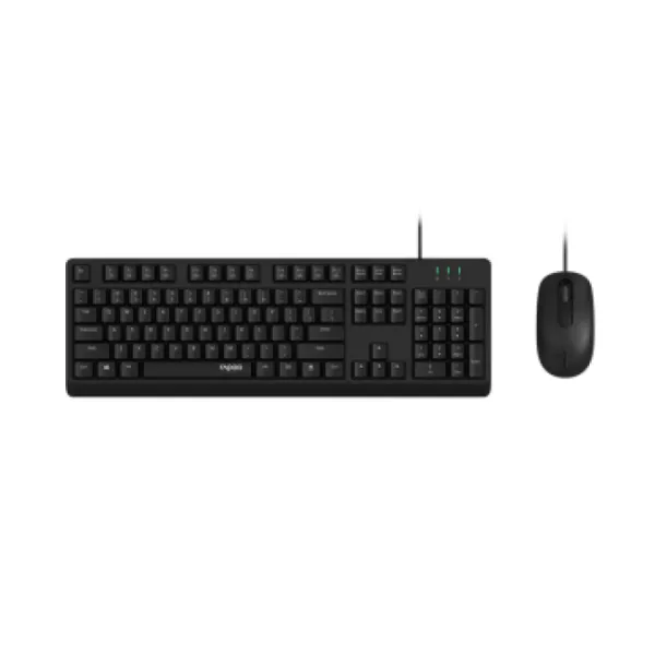Teclado Y Mouse Rapoo Nx1500 1000dpi Cable 1,5m Color Negro