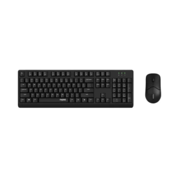 Teclado Y Mouse Rapoo Wireless X1500 2,4ghz 1200 Dpi Nano Usb Color Negro