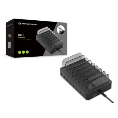 Conceptronic Estación de Carga USB 8 Puertos 75W