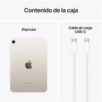 Apple iPad Mini 7 (2024) 128GB WiFi Blanco Estrella A17Pro
