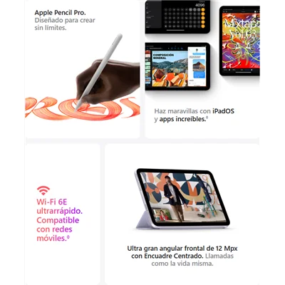 Apple iPad Mini 7 (2024) 128GB WiFi Gris Espacial A17Pro