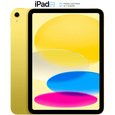 Apple iPad 11 (2025) A16 Wi-Fi+Celular 128GB Amarillo Apple iPad 11 (2025) A16 Wi-Fi+Celular 128GB Amarillo