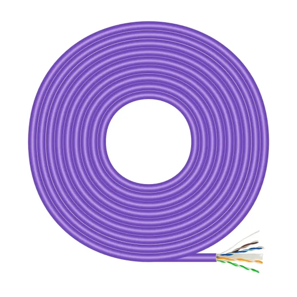 Aisens Cable de Red RJ45 LSZH Cat 6 UTP Rígido AWG23 CCA (Aleación) Violeta 305m 