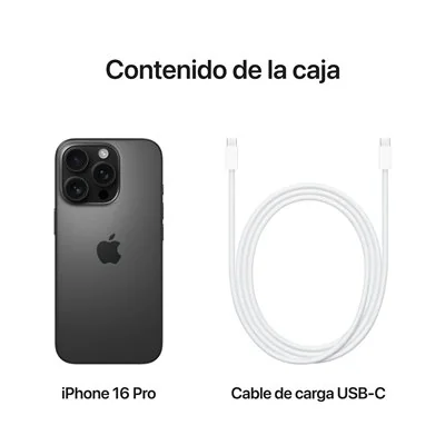 Apple iPhone 16 Pro 256GB Titanio Negro