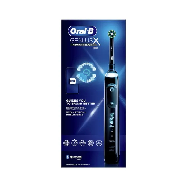 Oral-B Genius X Adulto Cepillo de dientes oscilante Negro