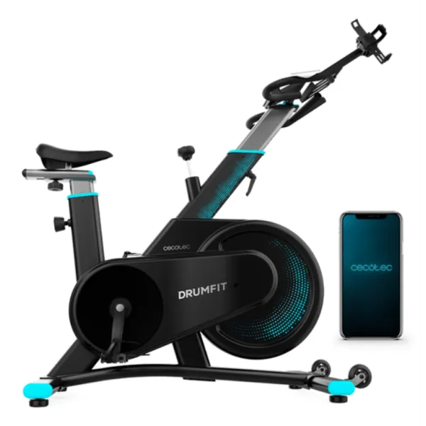 Cecotec DrumFit Indoor 7000 Rodillo de entrenamiento magnético para bicicleta