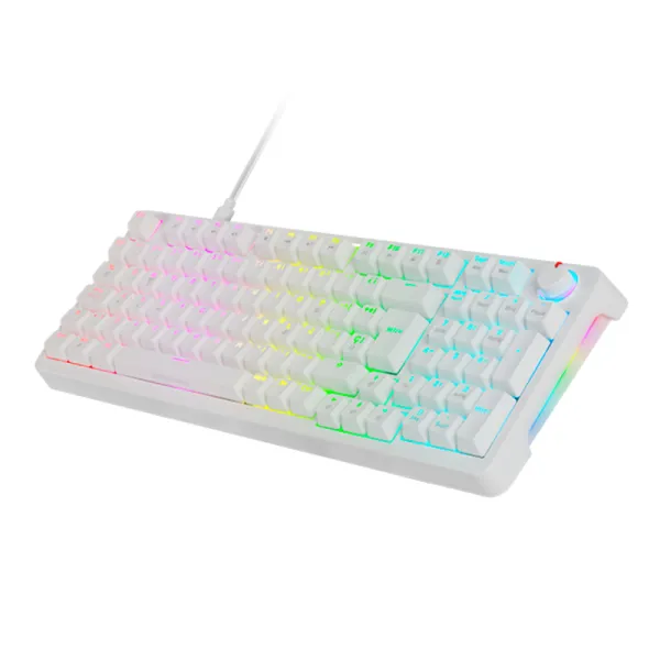 Teclado Mecanico Mkpro Switch Blue Rgb Blanco Mars Gaming