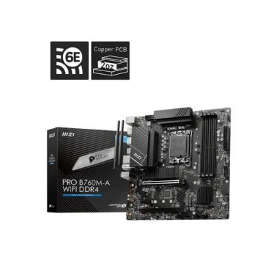 MSI PRO B760M-A WIFI DDR4 placa base Intel B760 LGA 1700 micro