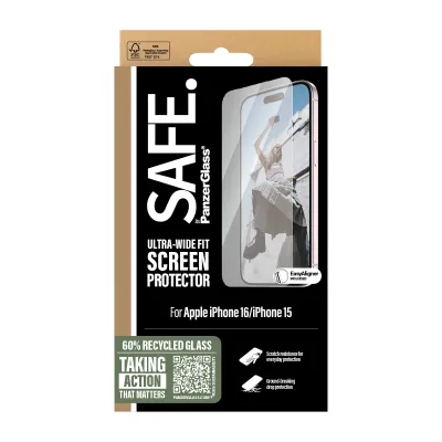 PanzerGlass SAFE by PG Scrn iPhone 16 6.1Inch UWF Protector de