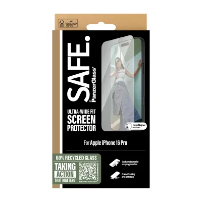 PanzerGlass SAFE by PG Scrn iPhone 16P 6.3Inch UWF Protector de PanzerGlass SAFE by PG Scrn iPhone 16P 6.3Inch UWF Protector de